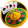 Tarjeta de casino con acabado oscuro y resplandor suave